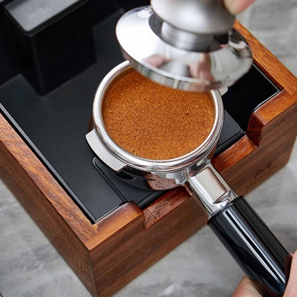 
                      
                        Natural Walnut Knock Box & Tamping Station
                      
                    