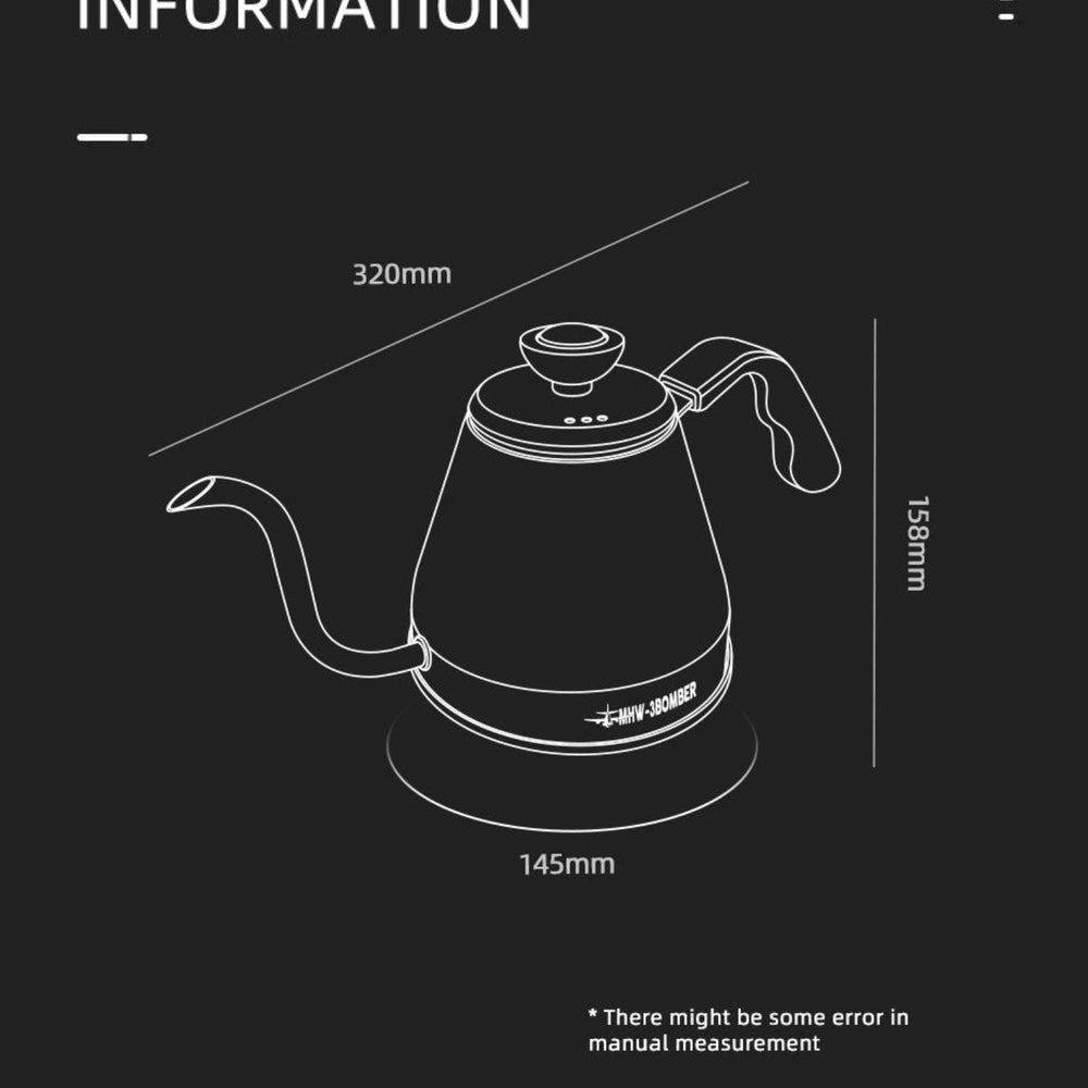 
                      
                        Coffee Pour Over Gooseneck Kettle - 800ml
                      
                    