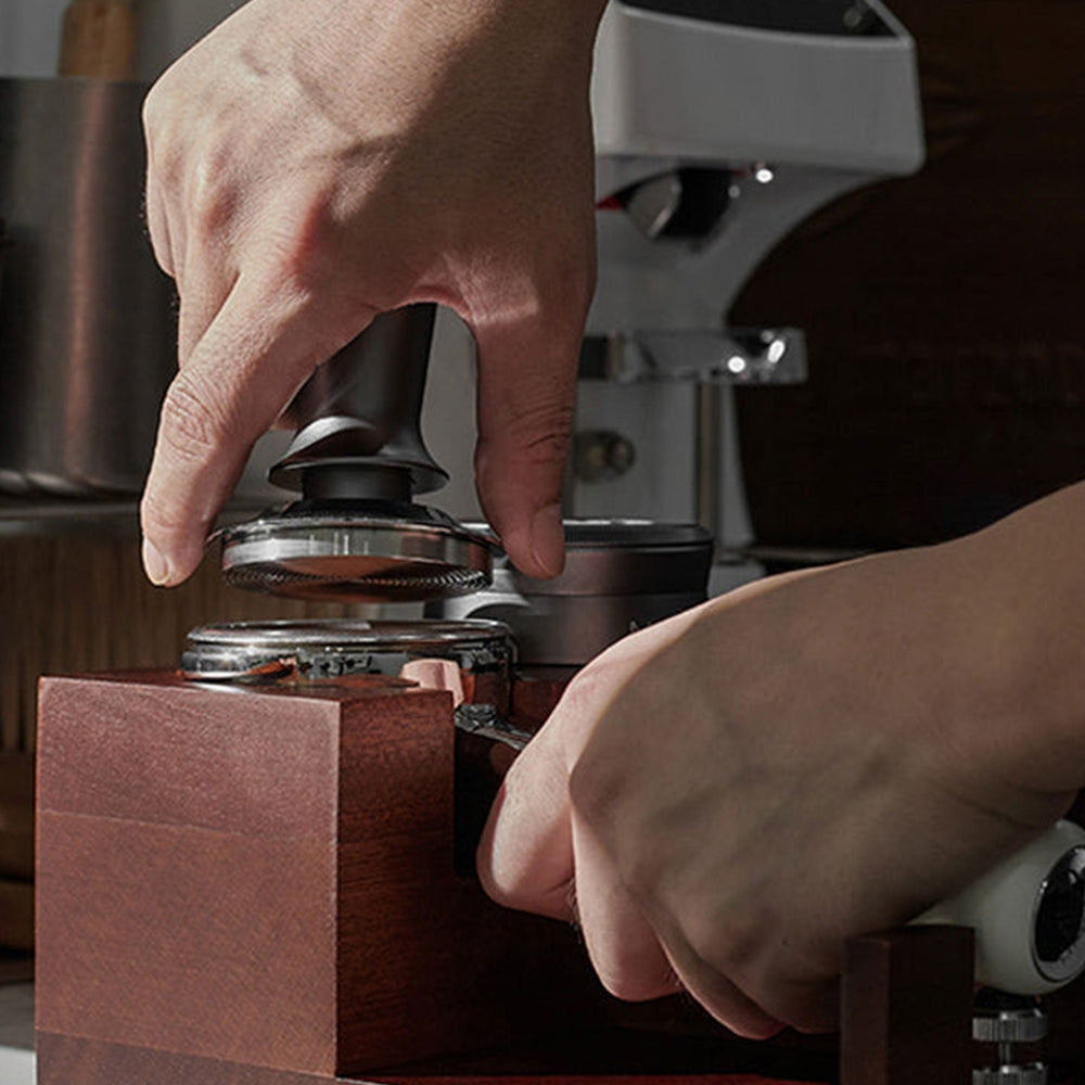 
                      
                        Natural Walnut Coffee Tamping & Portafilter Holder Station
                      
                    
