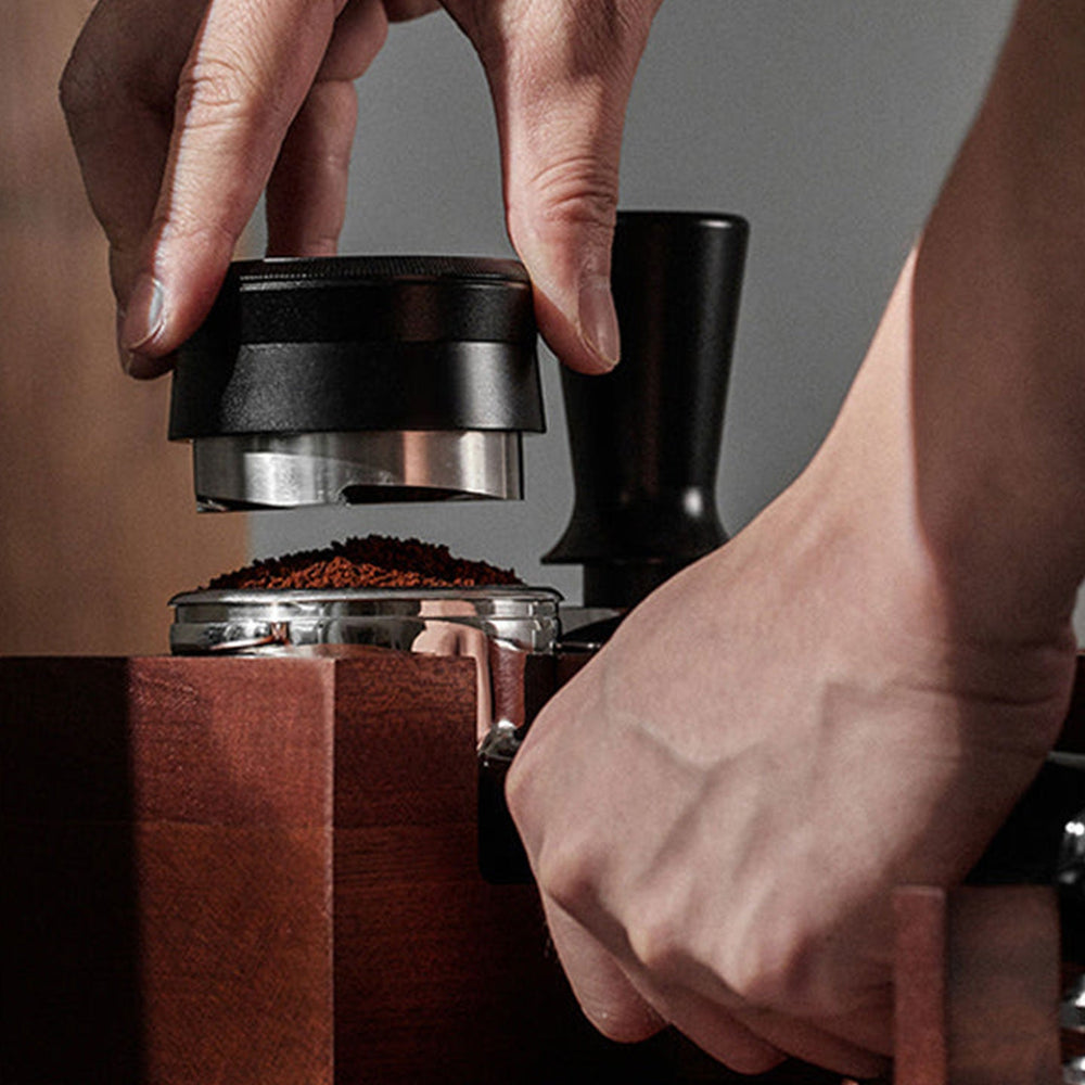 
                      
                        Natural Walnut Coffee Tamping & Portafilter Holder Station
                      
                    