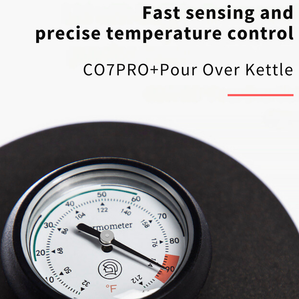 
                      
                        Gooseneck Pour Over Kettle with Thermometer - 650ml
                      
                    