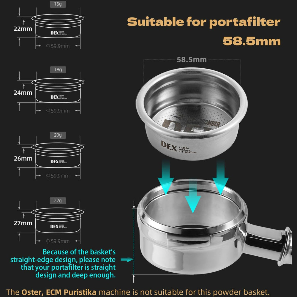 
                      
                        Filter Basket DEX - 58mm
                      
                    