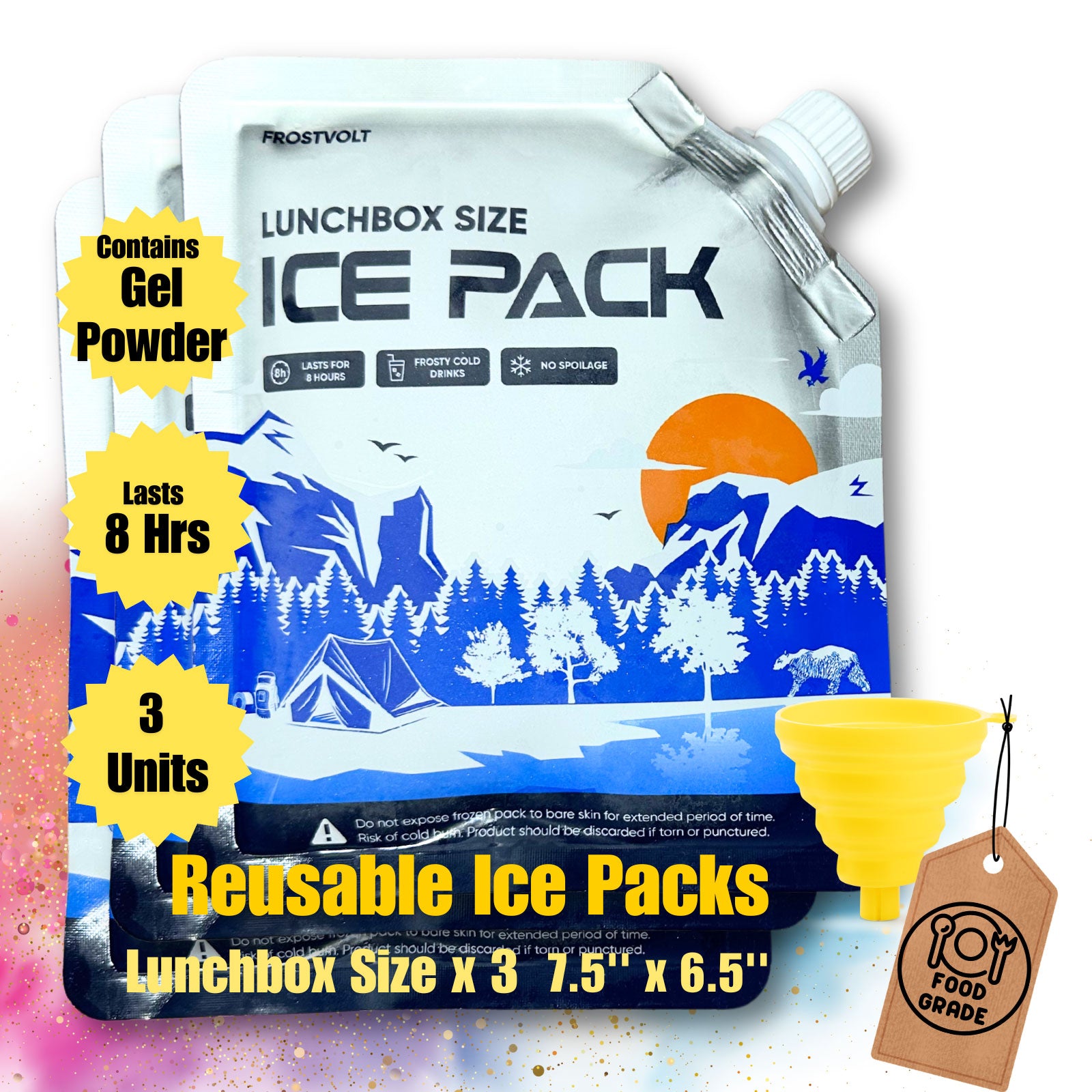 Fashion gel ice pack lunch box